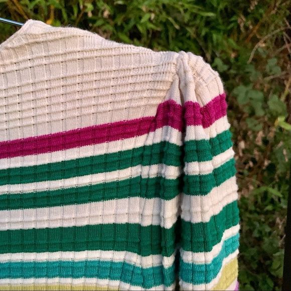 Free People Gidget Striped Longsleeve Sweater Dress Size L - Picture 1 of 5